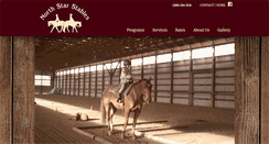 Desktop Screenshot of northstarstables.ca