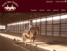 Tablet Screenshot of northstarstables.ca